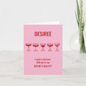 Red Espresso Martini Wil jij mijn bruidsmeisje zij (Voorkant)