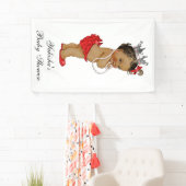 Red Ethnic Little Princess Baby shower Spandoek (Insitu)