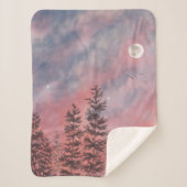 Red evening sky  sherpa deken (Voorkant)