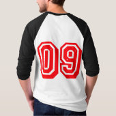 RED EVENTS "09" Baseball Jersey 3/4 Sleeve T-shirt (Achterkant)