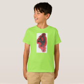 Red Explosion Boys Snowboarder t-shirt (Voorkant volledig)