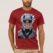 Red Eye Anime Fighter Graphic T-shirt (Voorkant)