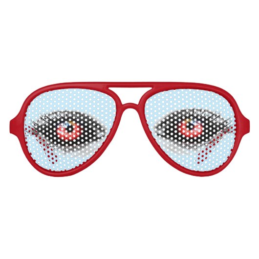 "Red Eye" Aviator Zonnebril (Voorkant)