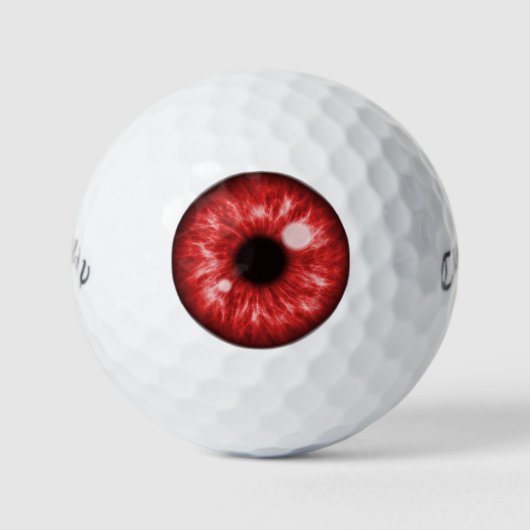 Red Eye Funny Golfballen (Voorkant)