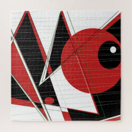 Red Eye Kijk naar Jigzaag Puzzle Legpuzzel