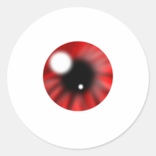 Red Eye Orb Ronde Sticker