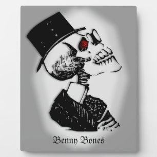 Red Eye Preacher Skeleton Afbeelding Fotoplaat