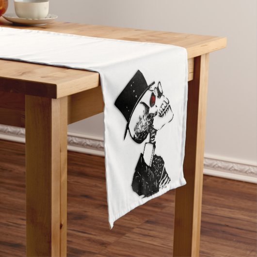 Red Eye Skeleton Korte Tafelloper (Voorbeeld)