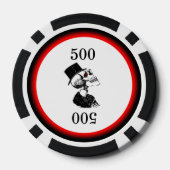 Red Eye Skeleton Poker Chips (Achterkant)