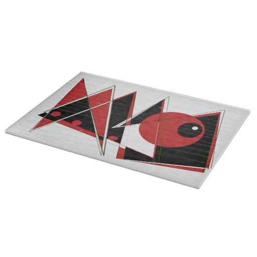 Red Eye Watting Glass Chopping Board Snijplank (Hoek)
