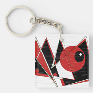 Red Eye Watting Key Ring Sleutelhanger