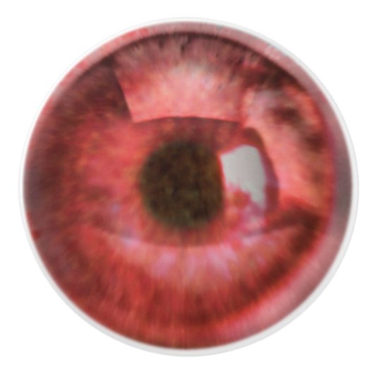 Red Eyeball Keramische Knop (Voorkant)