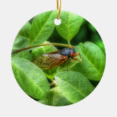 Red Eyed Cicada Keramisch Ornament (Voorkant)