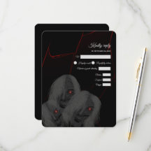 Red-Eyed Ghosts Gothic Red Black - Dark Moody