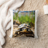 Red-Eyed Grin: De lachschildpad Kussen (Deken)