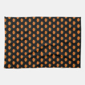 Red Eyed Halloween Pumpkin Kitchen Towels Theedoek (Horizontaal)