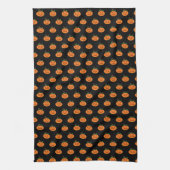 Red Eyed Halloween Pumpkin Kitchen Towels Theedoek (Verticaal)