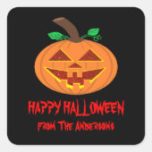 Red Eyed Halloween Pumpkin Stickers (Voorkant)