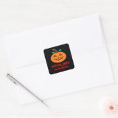 Red Eyed Halloween Pumpkin Stickers