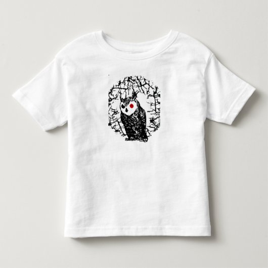 Red Eyed Owl Kinder Shirts (Voorkant)