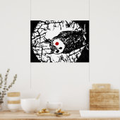 Red Eyed Owl Poster (Keuken)