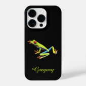Red Eyed Painted Tree Frog  Name Addition iPhone Hoesje (Achterkant)