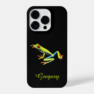 Red Eyed Painted Tree Frog  Name Addition iPhone 14 Plus Hoesje
