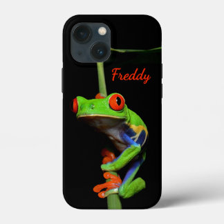 Red Eyed Painted Tree Frog Personal Name Case-Mate iPhone Case