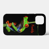Red Eyed Painted Tree Frog Personal Name Case-Mate iPhone Case (Achterkant (horizontaal))