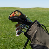 Red Eyed Sugar Skull Zombie Golfheadcover (Insitu)