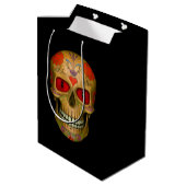 Red Eyed Sugar Skull Zombie Medium Gift Bag Cadeauzakje (Achterkant Gekanteld)