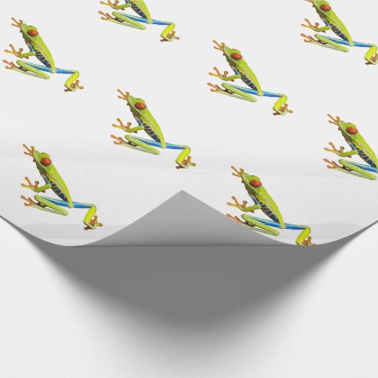 Red eyed tree frog cadeaupapier (Hoek)