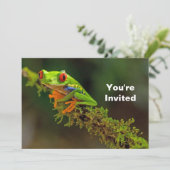 Red Eyed Tree Frog Foto Verjaardag Kaart (Staand voorkant)