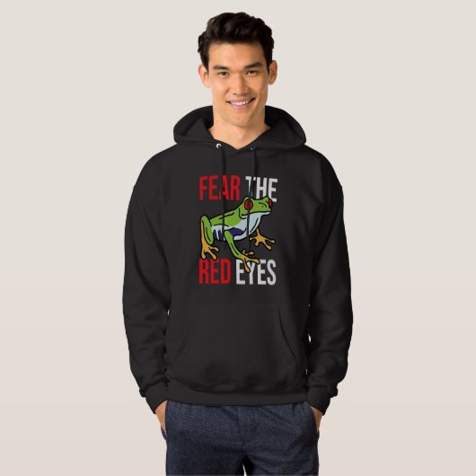 Red Eyed Tree Frog Hoodie (Voorkant volledig)