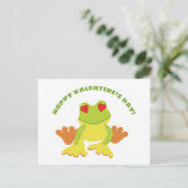 Red Eyed Tree Frog Hoppy Valentijnsdag Briefkaart (Staand voorkant)