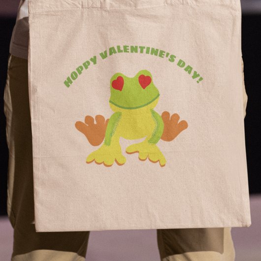 Red Eyed Tree Frog Hoppy Valentijnsdag Tote Bag
