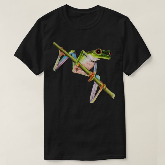 Red Eyed Tree Frog Illustration T-shirt (Design voorkant)