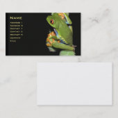 Red-eyed Tree Frog Profile Card - Gepersonaliseerd Visitekaartje (Voorkant / Achterkant)