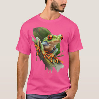 Red Eyed Tree Frog Rainforest Amphibian Green Body T-shirt