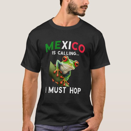 Red Eyed Tree Frog Rainforest Amphibian Mexico Is T-shirt (Voorkant)
