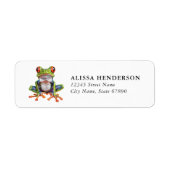 Red-Eyed Tree Frog Retouradres Labels (Voorkant)