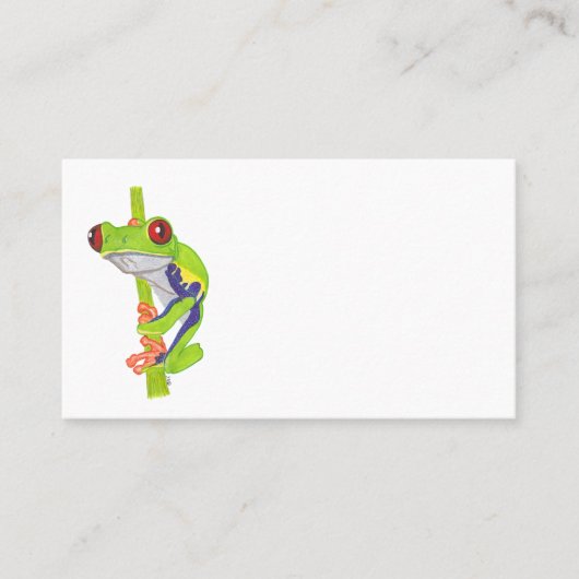 RED EYED TREE FROG VISITEKAARTJE (Voorkant)