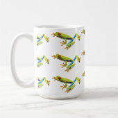 Red eyed tree frogs koffiemok (Links)