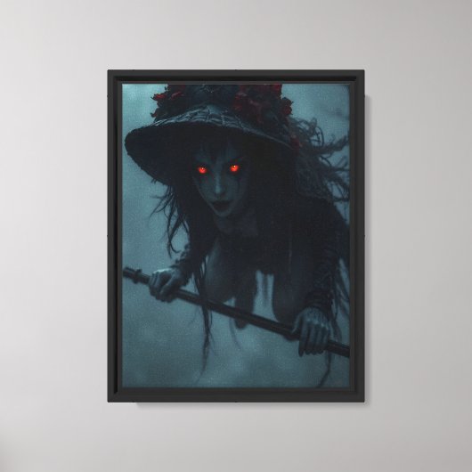 Red-Eyed Witch Wall Art Print (Voorkant)