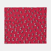 Red Eyes Pattern - Horror Gotische esthetiek Fleece Deken (Voorkant (Horizontaal))