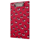 Red Eyes Pattern - Horror Gotische esthetiek Klembord (Links)