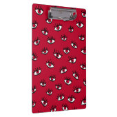 Red Eyes Pattern - Horror Gotische esthetiek Klembord (Rechts)
