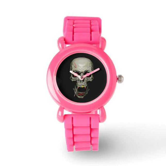Red Eyes Skull Watch Horloge (Voorkant)