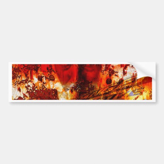 Red Face Graffiti Bumpersticker (Voorkant)