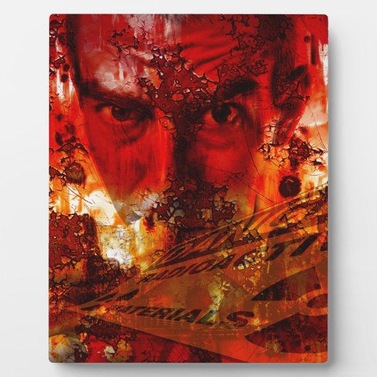 Red Face Graffiti Fotoplaat (Voorkant)